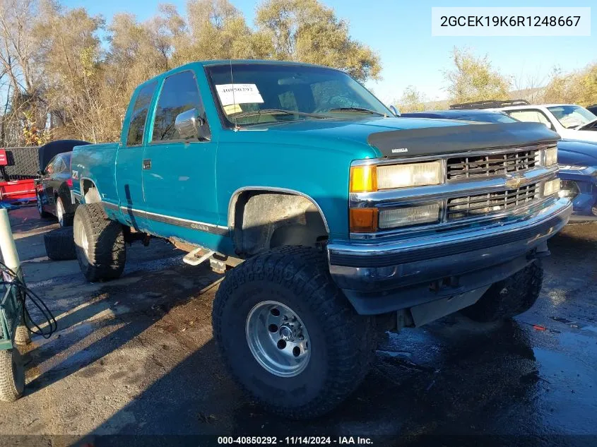 1994 Chevrolet Gmt-400 K1500 VIN: 2GCEK19K6R1248667 Lot: 40850292