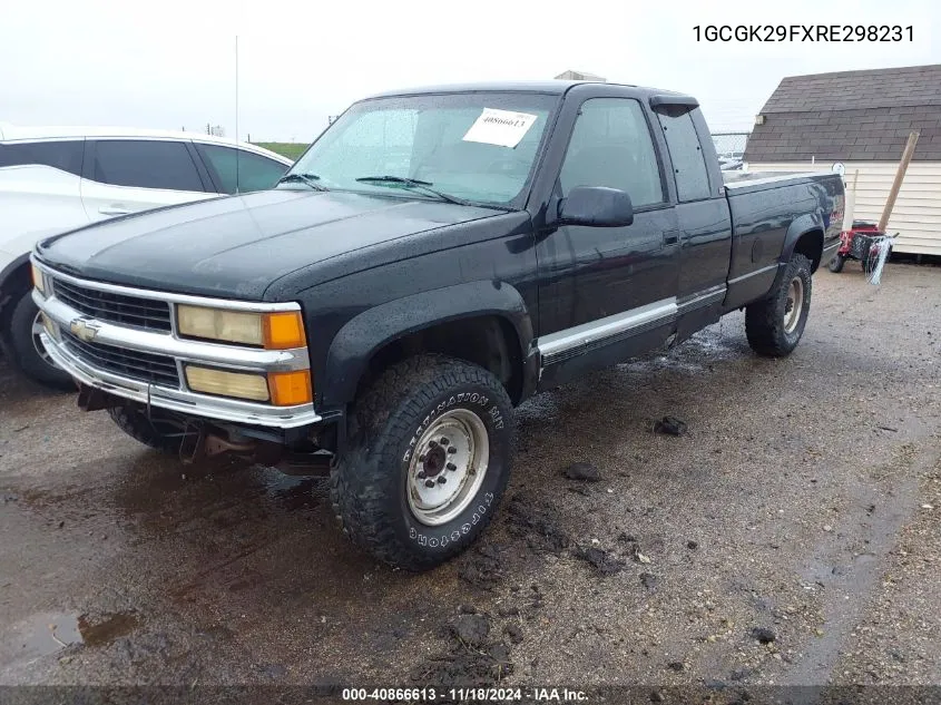 1994 Chevrolet Gmt-400 K2500 VIN: 1GCGK29FXRE298231 Lot: 40866613