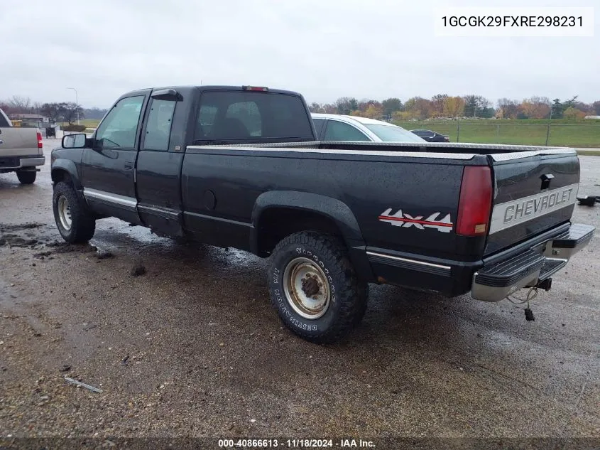 1994 Chevrolet Gmt-400 K2500 VIN: 1GCGK29FXRE298231 Lot: 40866613