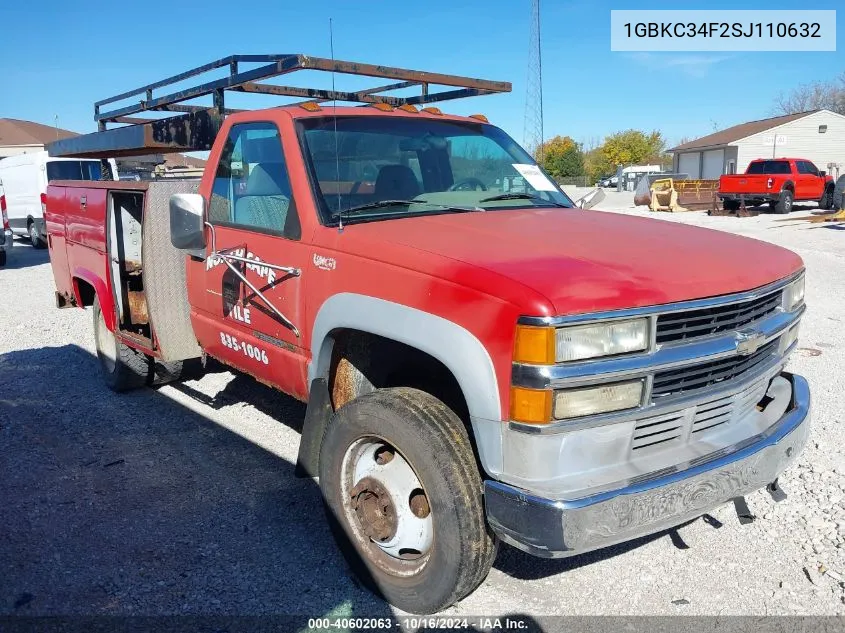 1995 Chevrolet Gmt-400 C3500-Hd VIN: 1GBKC34F2SJ110632 Lot: 40602063