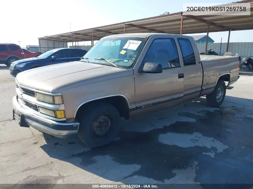 1995 Chevrolet Gmt-400 C1500 VIN: 2GCEC19K0S1269758 Lot: 40606412