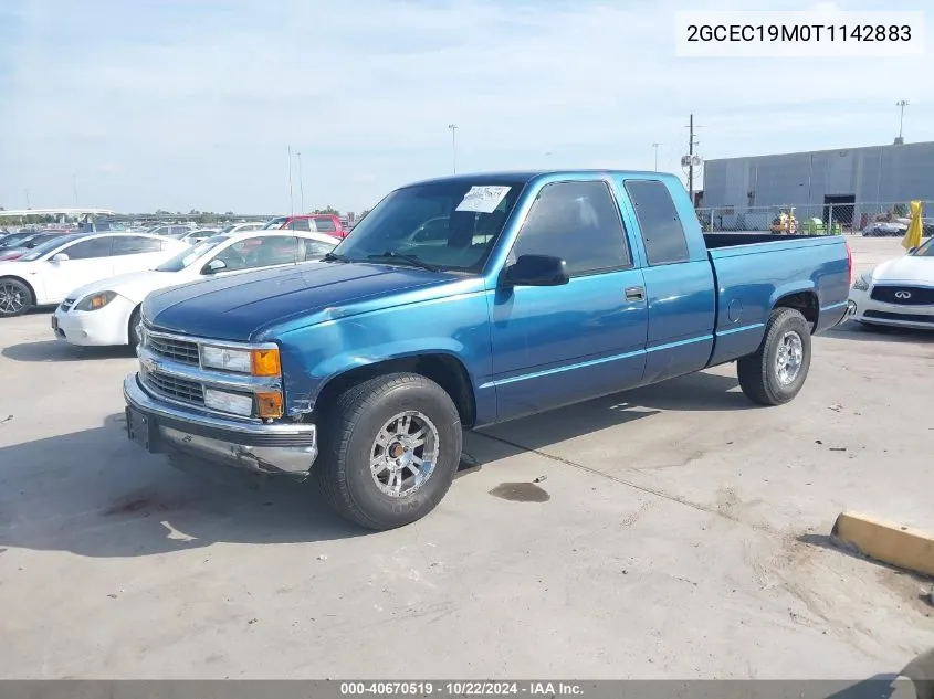 1996 Chevrolet Gmt-400 C1500 VIN: 2GCEC19M0T1142883 Lot: 40670519