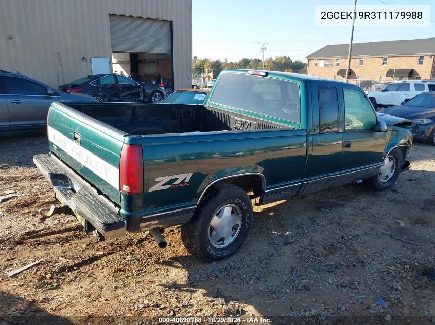 1996 Chevrolet Gmt-400 K1500 VIN: 2GCEK19R3T1179988 Lot: 40690788