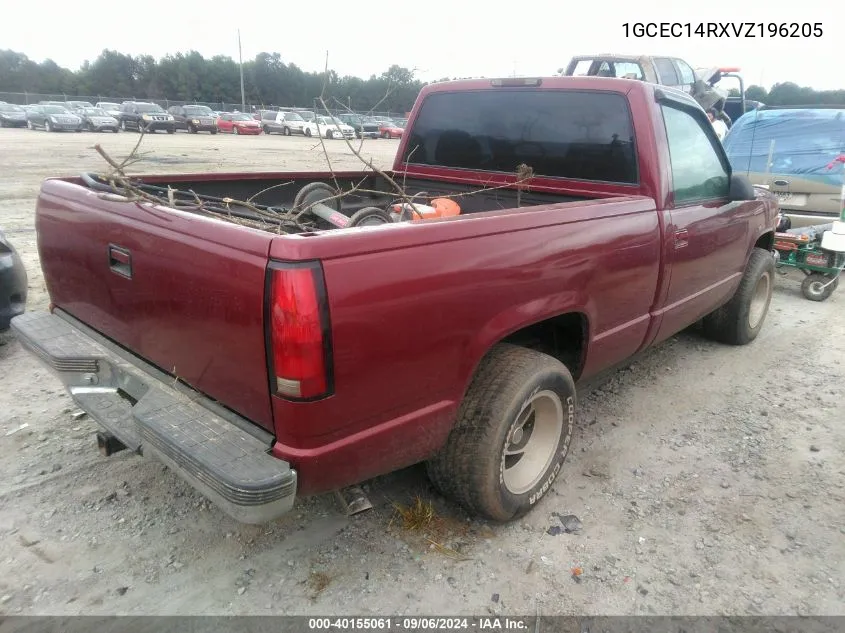 1997 Chevrolet C1500 Fleetside VIN: 1GCEC14RXVZ196205 Lot: 40155061