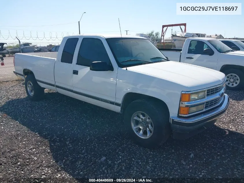 1997 Chevrolet C2500 Hd Fleetside VIN: 1GCGC29J7VE118697 Lot: 40449589