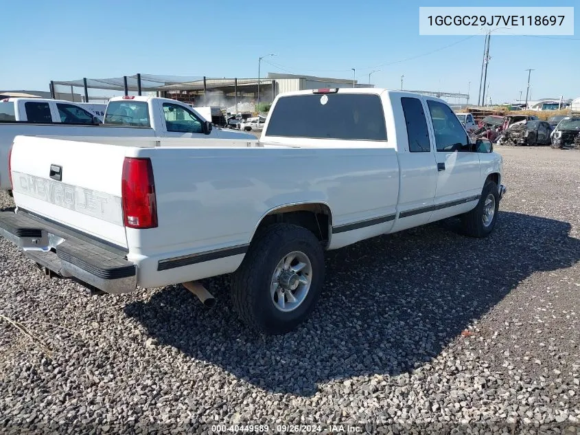 1997 Chevrolet C2500 Hd Fleetside VIN: 1GCGC29J7VE118697 Lot: 40449589