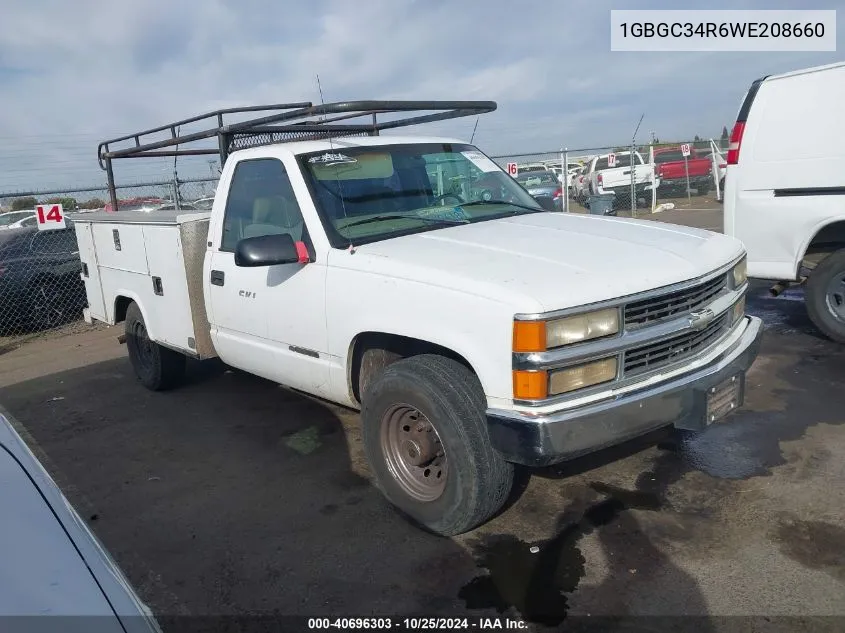 1998 Chevrolet C3500 VIN: 1GBGC34R6WE208660 Lot: 40696303