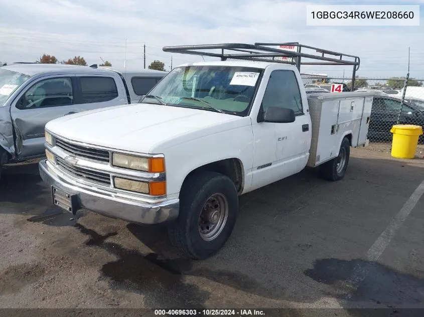 1998 Chevrolet C3500 VIN: 1GBGC34R6WE208660 Lot: 40696303