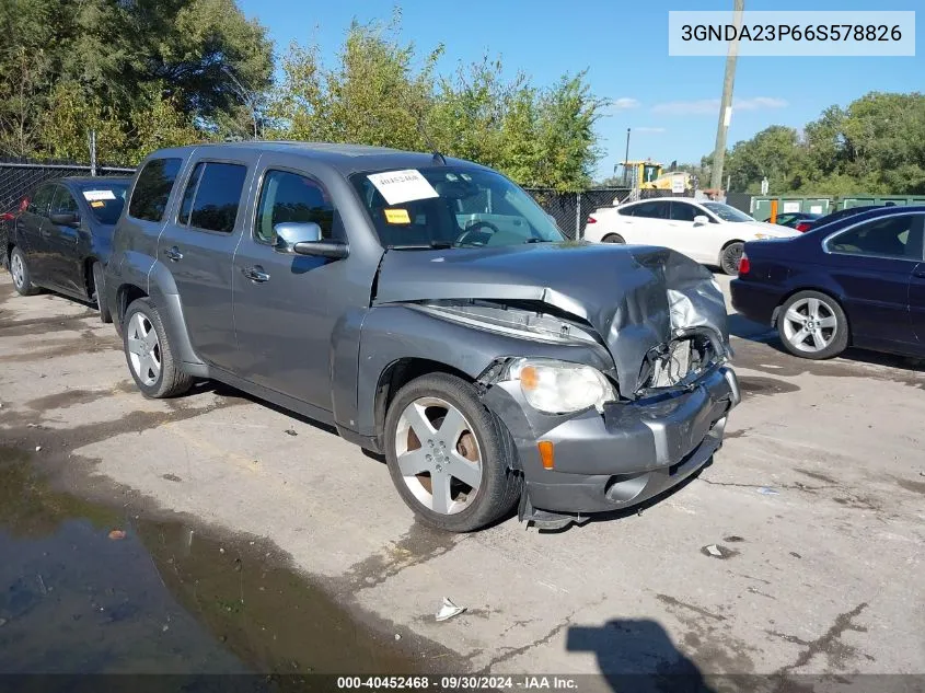 2006 Chevrolet Hhr Lt VIN: 3GNDA23P66S578826 Lot: 40452468