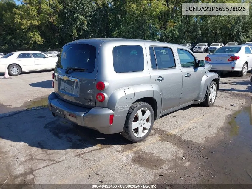 2006 Chevrolet Hhr Lt VIN: 3GNDA23P66S578826 Lot: 40452468