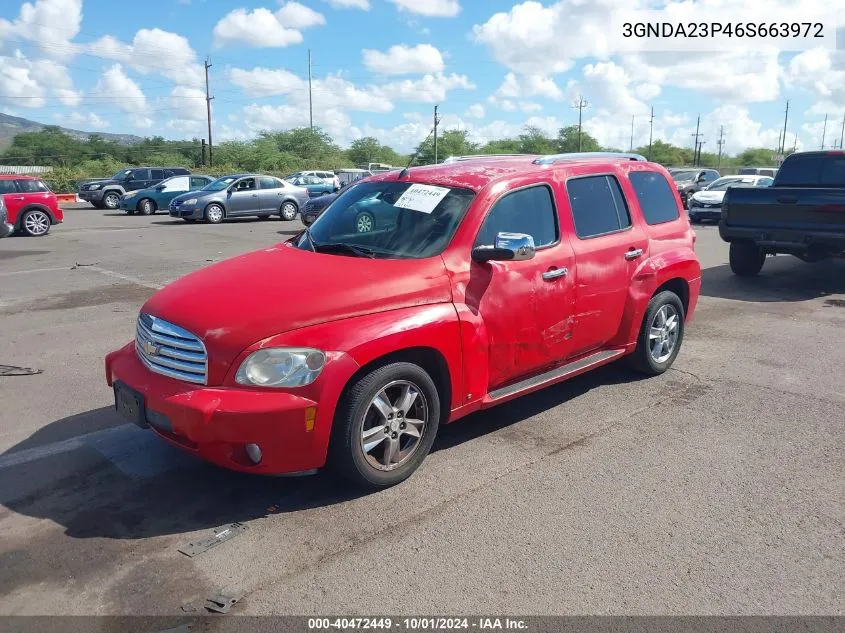 2006 Chevrolet Hhr Lt VIN: 3GNDA23P46S663972 Lot: 40472449