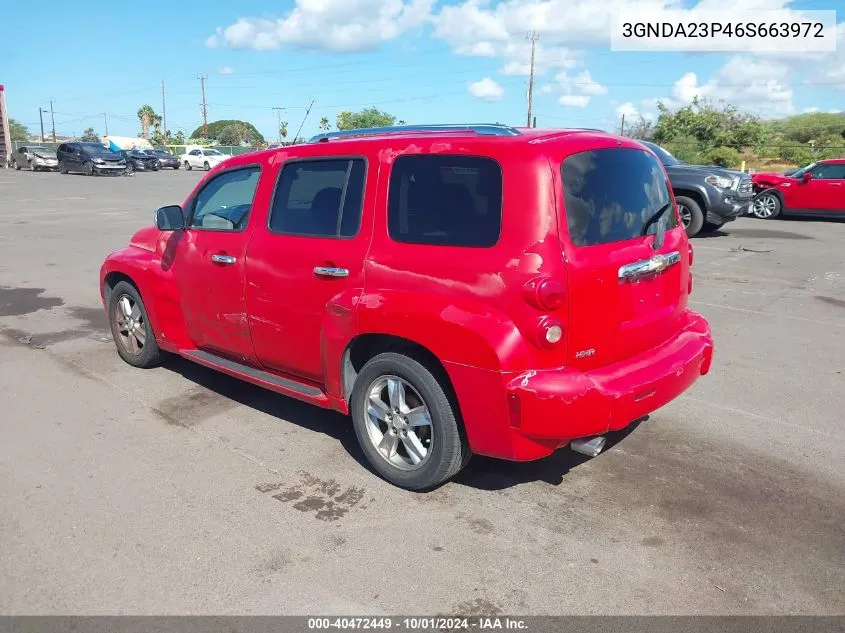 2006 Chevrolet Hhr Lt VIN: 3GNDA23P46S663972 Lot: 40472449