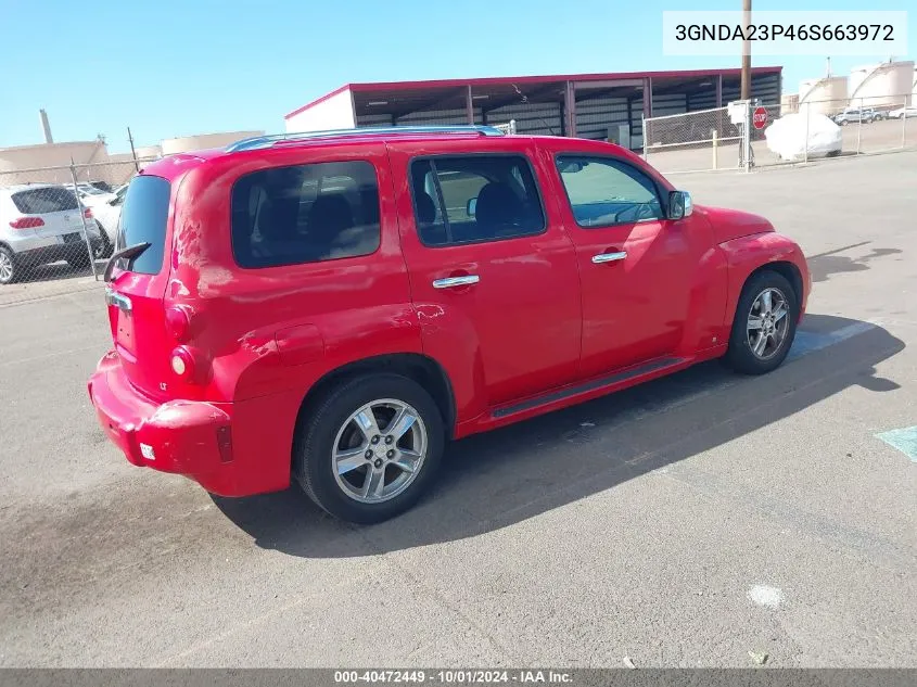 2006 Chevrolet Hhr Lt VIN: 3GNDA23P46S663972 Lot: 40472449