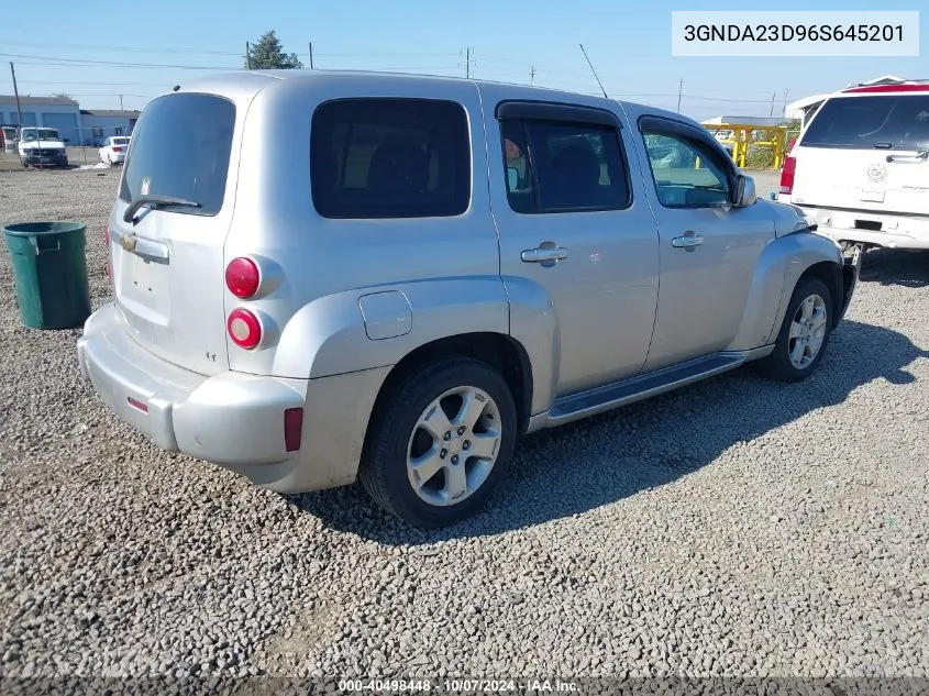 2006 Chevrolet Hhr Lt VIN: 3GNDA23D96S645201 Lot: 40498448