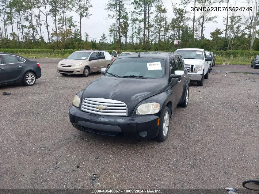 2006 Chevrolet Hhr Lt VIN: 3GNDA23D76S624749 Lot: 40540867