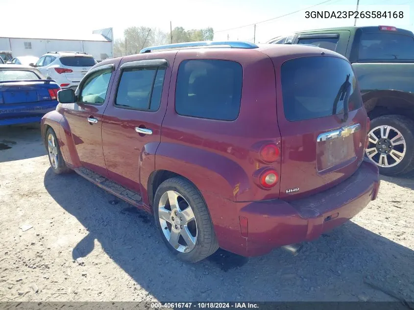 2006 Chevrolet Hhr Lt VIN: 3GNDA23P26S584168 Lot: 40616747