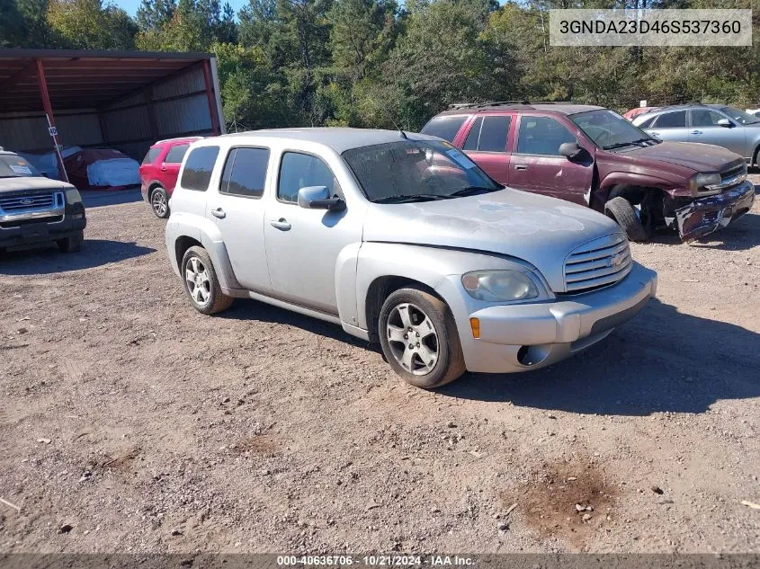 2006 Chevrolet Hhr Lt VIN: 3GNDA23D46S537360 Lot: 40636706