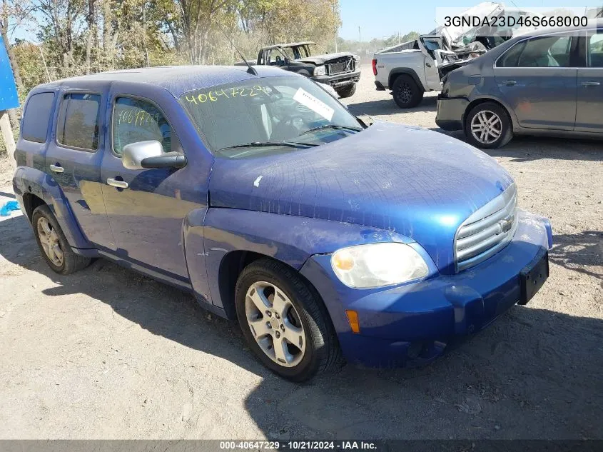 2006 Chevrolet Hhr Lt VIN: 3GNDA23D46S668000 Lot: 40647229