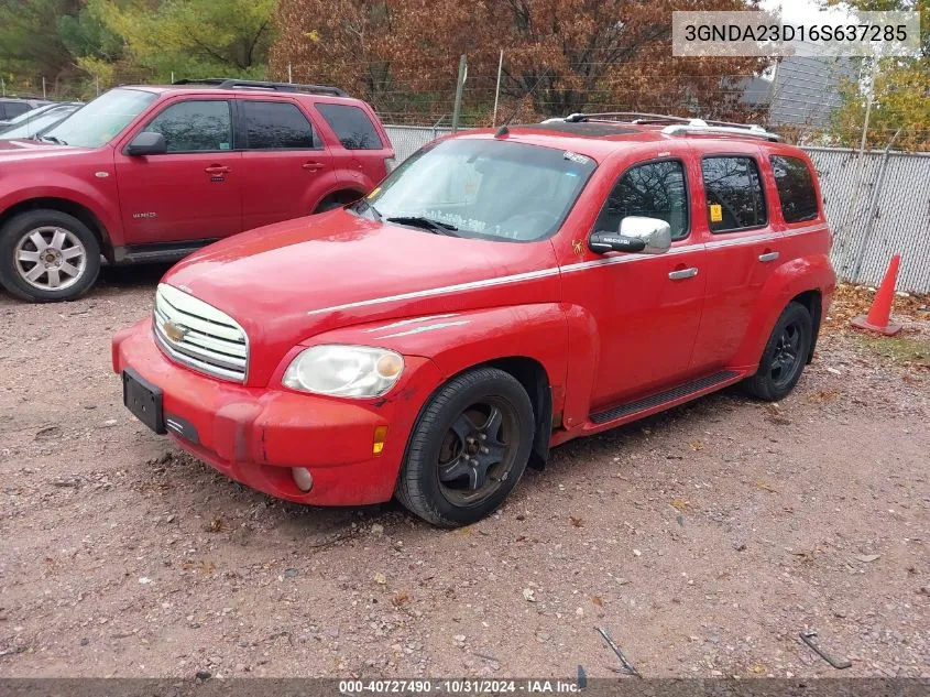 2006 Chevrolet Hhr Lt VIN: 3GNDA23D16S637285 Lot: 40727490