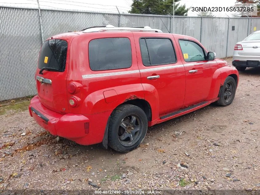 2006 Chevrolet Hhr Lt VIN: 3GNDA23D16S637285 Lot: 40727490