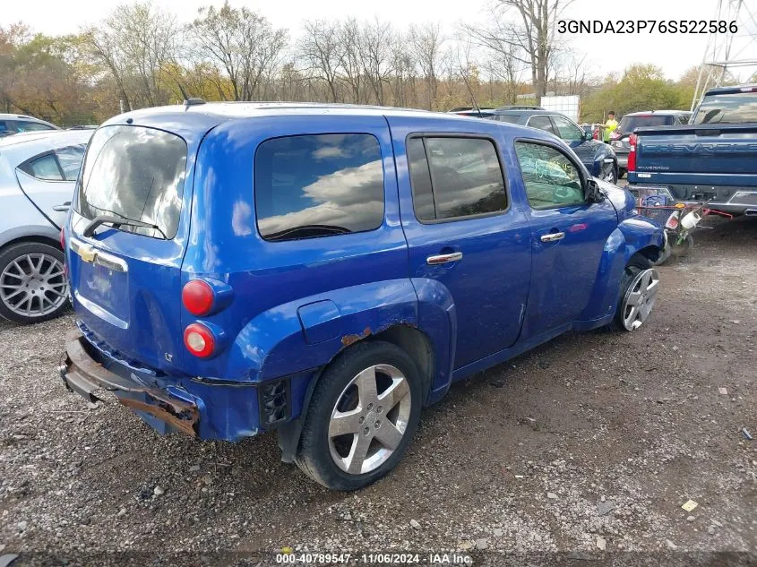 2006 Chevrolet Hhr Lt VIN: 3GNDA23P76S522586 Lot: 40789547