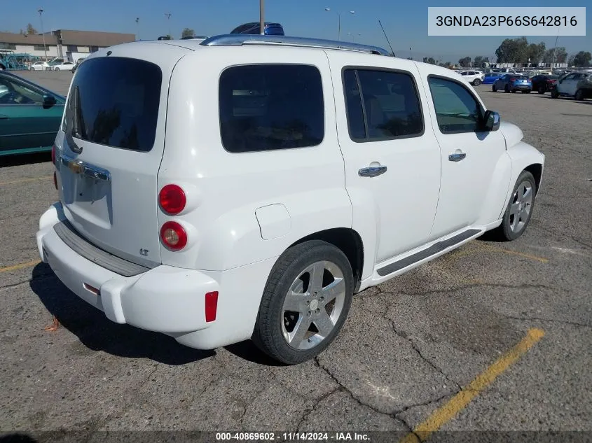 2006 Chevrolet Hhr Lt VIN: 3GNDA23P66S642816 Lot: 40869602