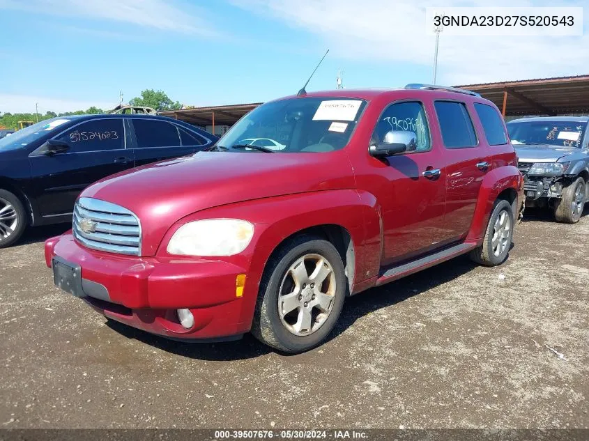 2007 Chevrolet Hhr Lt VIN: 3GNDA23D27S520543 Lot: 39507676