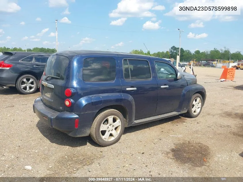 2007 Chevrolet Hhr Lt VIN: 3GNDA23D57S599898 Lot: 39848927