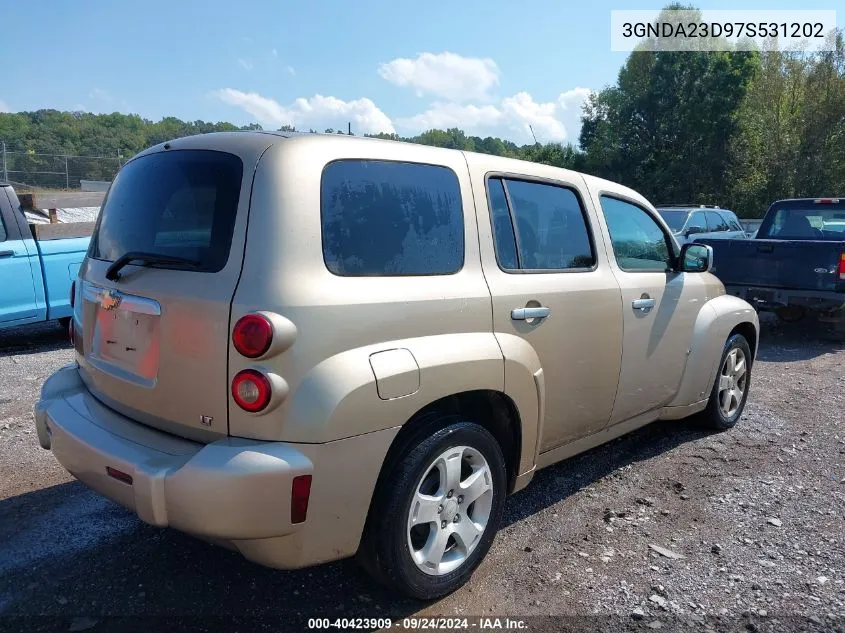 2007 Chevrolet Hhr Lt VIN: 3GNDA23D97S531202 Lot: 40423909