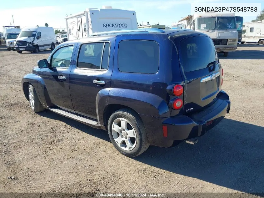 2007 Chevrolet Hhr Lt VIN: 3GNDA23P47S548788 Lot: 40494846