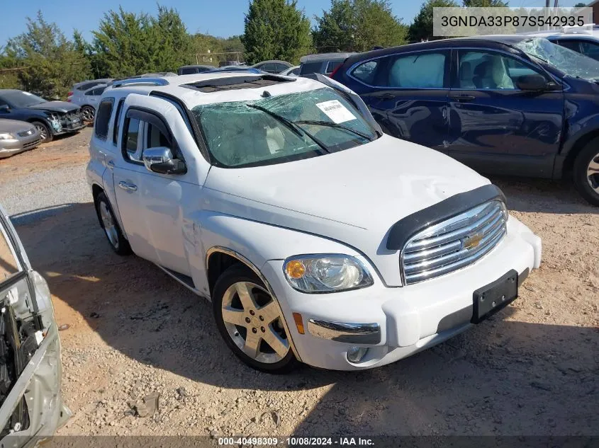 2007 Chevrolet Hhr Lt VIN: 3GNDA33P87S542935 Lot: 40498309