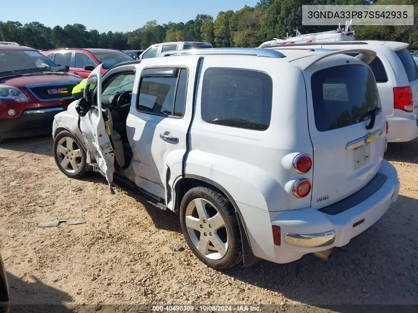 2007 Chevrolet Hhr Lt VIN: 3GNDA33P87S542935 Lot: 40498309