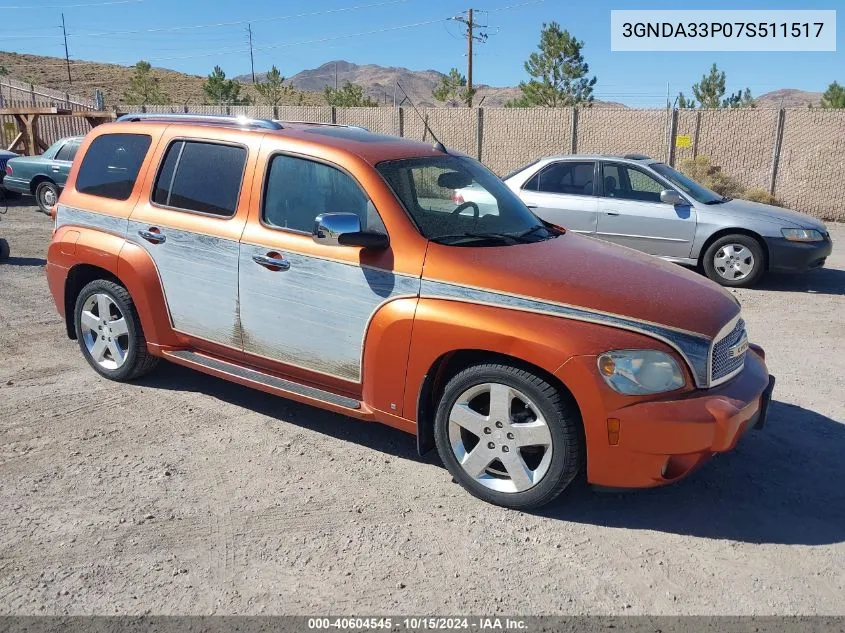 2007 Chevrolet Hhr Lt VIN: 3GNDA33P07S511517 Lot: 40604545