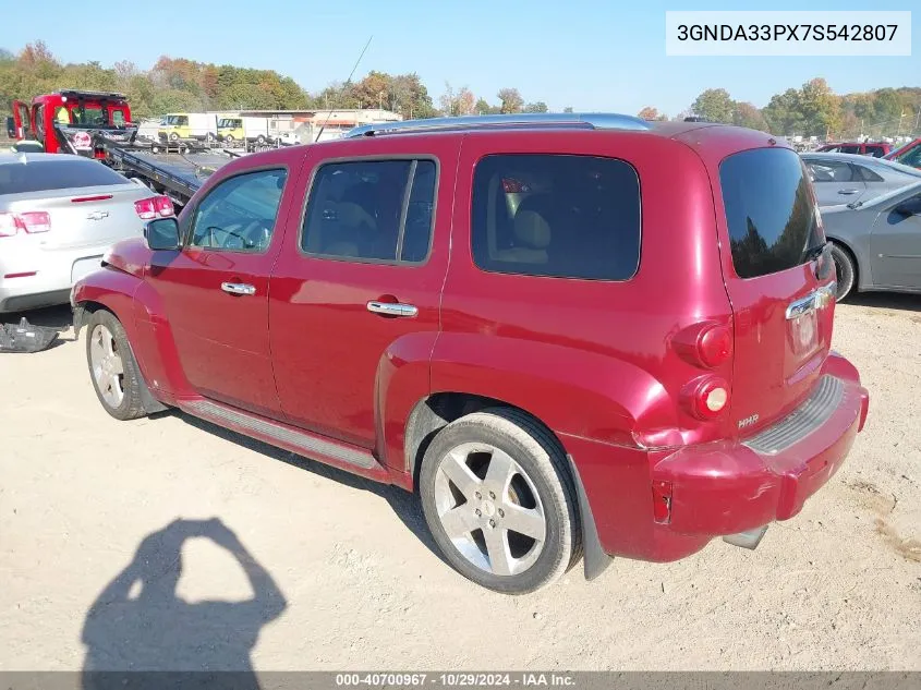 2007 Chevrolet Hhr Lt VIN: 3GNDA33PX7S542807 Lot: 40700967