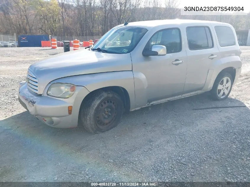 2007 Chevrolet Hhr Lt VIN: 3GNDA23D87S549304 Lot: 40833728