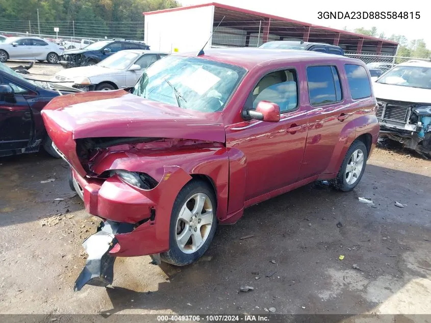 2008 Chevrolet Hhr Lt VIN: 3GNDA23D88S584815 Lot: 40493706