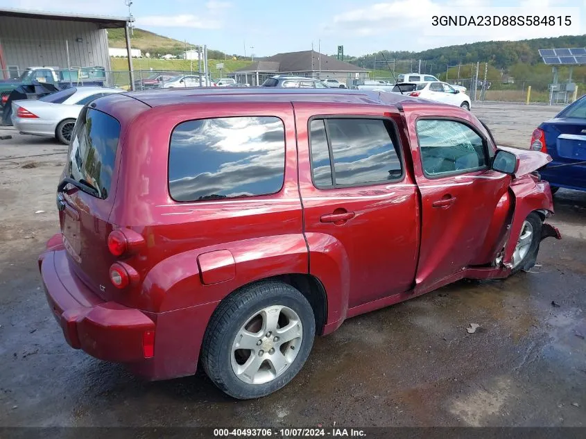 2008 Chevrolet Hhr Lt VIN: 3GNDA23D88S584815 Lot: 40493706