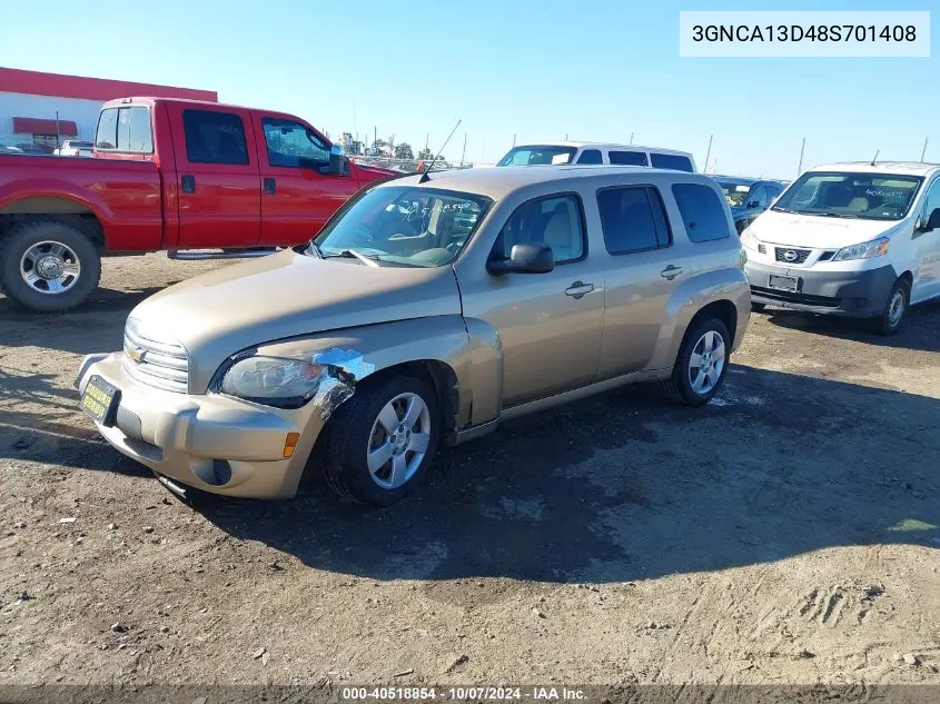 2008 Chevrolet Hhr Ls VIN: 3GNCA13D48S701408 Lot: 40518854