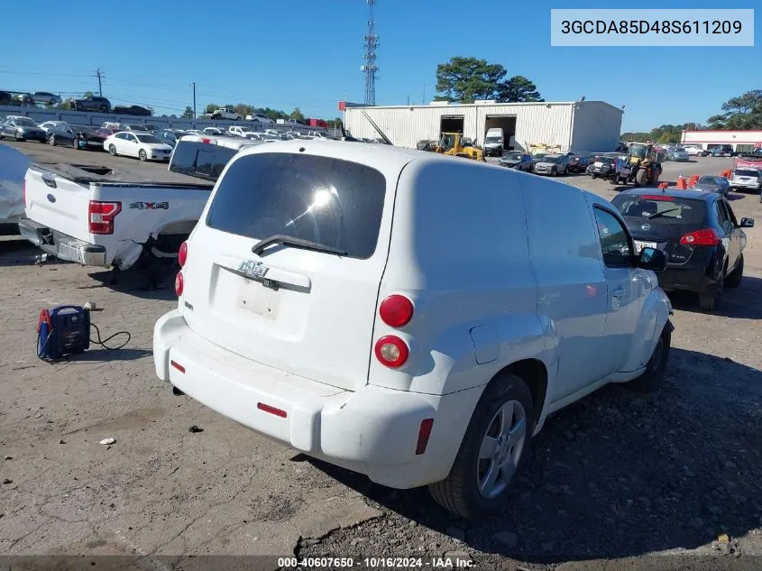 2008 Chevrolet Hhr Panel Ls VIN: 3GCDA85D48S611209 Lot: 40607650