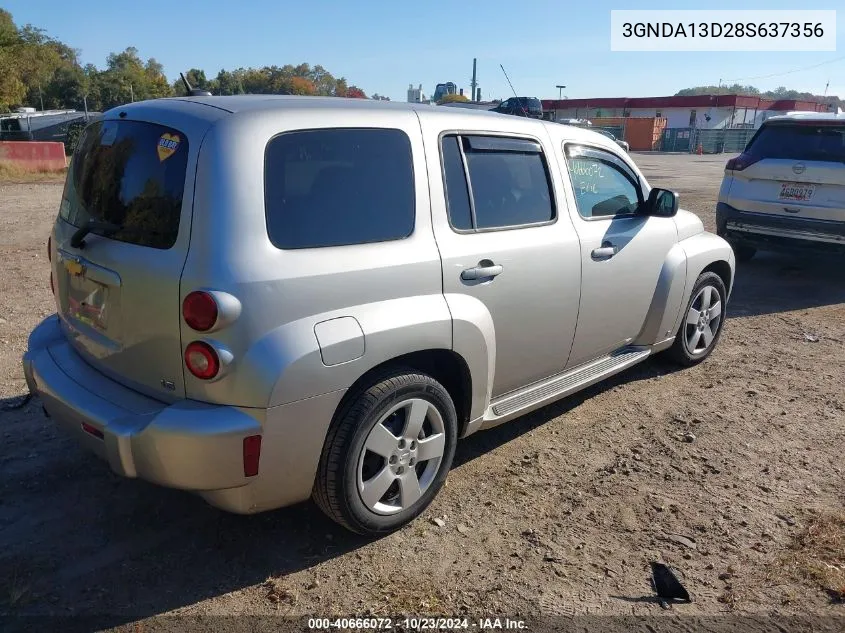 2008 Chevrolet Hhr Ls VIN: 3GNDA13D28S637356 Lot: 40666072