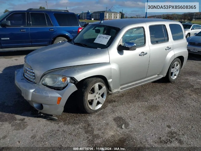 2008 Chevrolet Hhr Lt VIN: 3GNDA53PX8S608365 Lot: 40775705