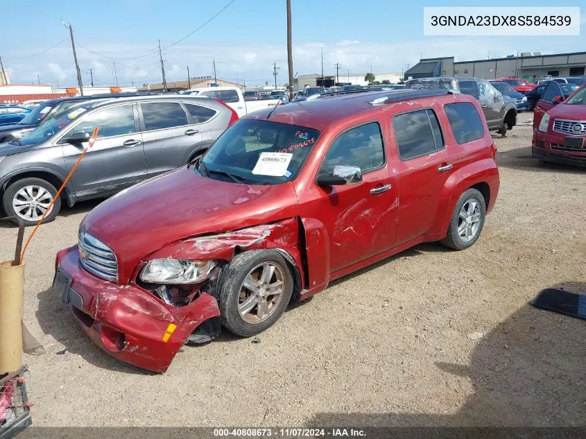 2008 Chevrolet Hhr Lt VIN: 3GNDA23DX8S584539 Lot: 40808673