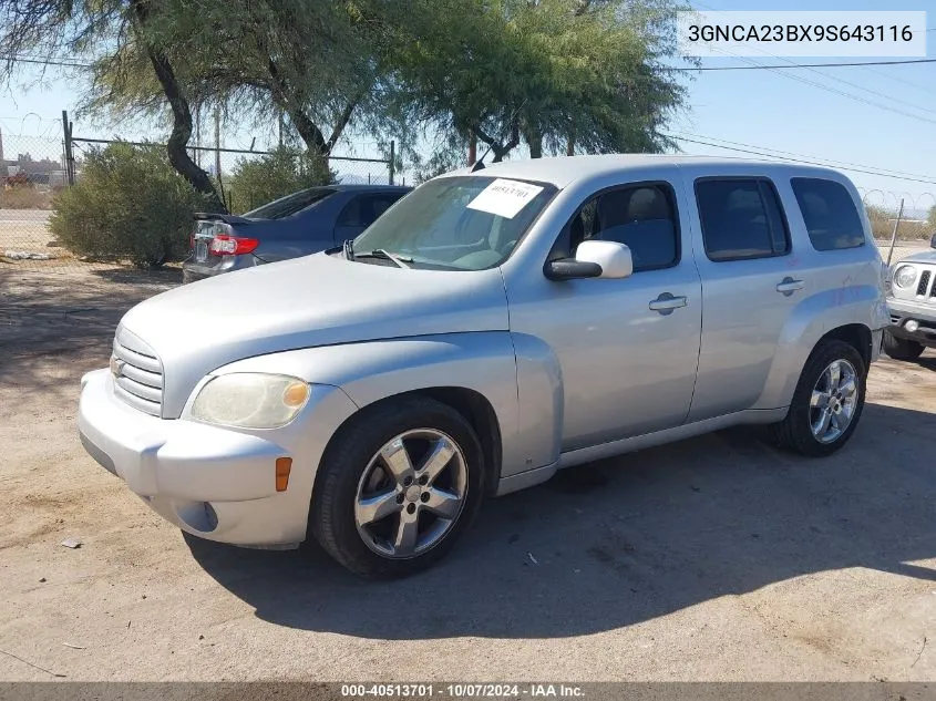 2009 Chevrolet Hhr Lt VIN: 3GNCA23BX9S643116 Lot: 40513701