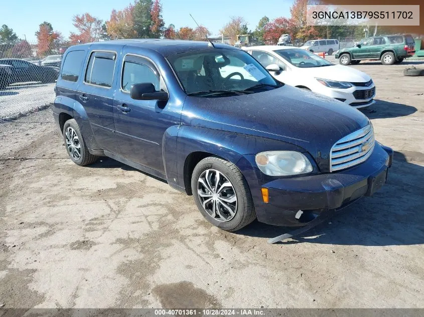 2009 Chevrolet Hhr Ls VIN: 3GNCA13B79S511702 Lot: 40701361