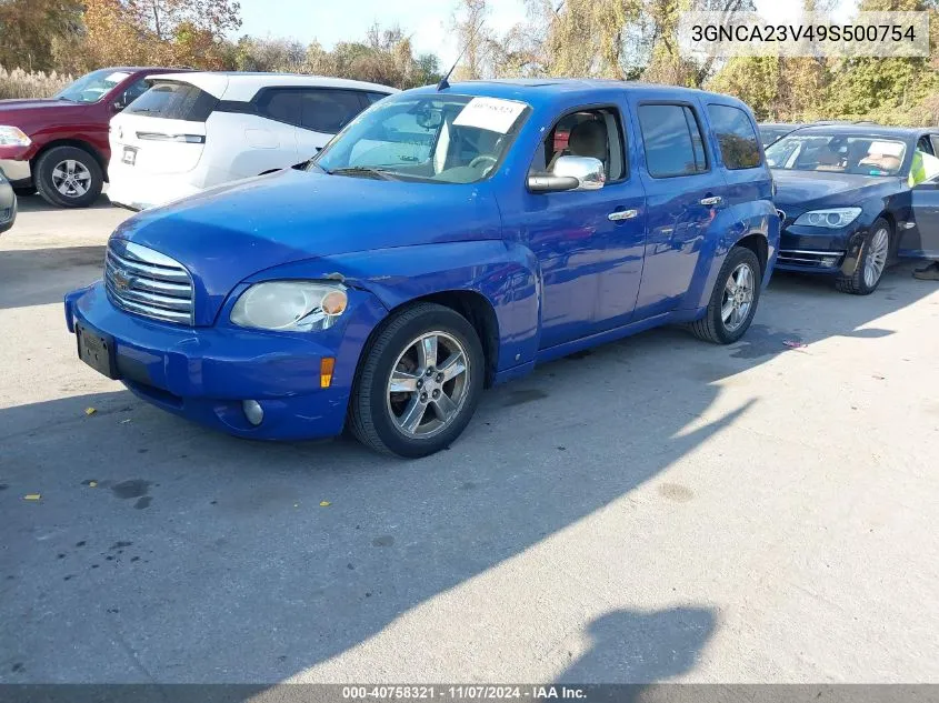 2009 Chevrolet Hhr Lt VIN: 3GNCA23V49S500754 Lot: 40758321