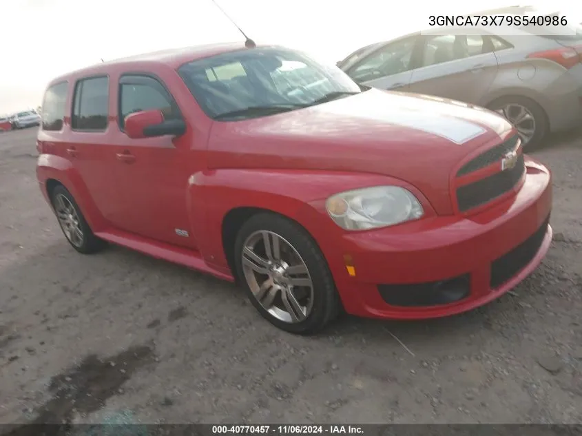 2009 Chevrolet Hhr Ss VIN: 3GNCA73X79S540986 Lot: 40770457