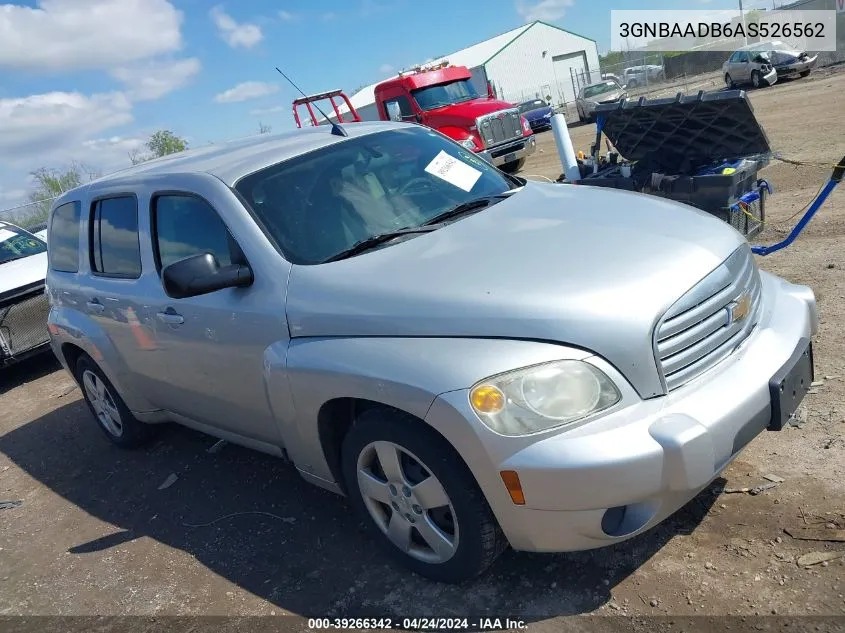 2010 Chevrolet Hhr Ls VIN: 3GNBAADB6AS526562 Lot: 39266342