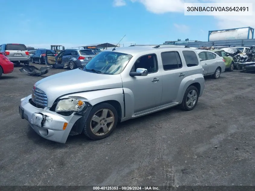 2010 Chevrolet Hhr Lt VIN: 3GNBACDV0AS642491 Lot: 40125353