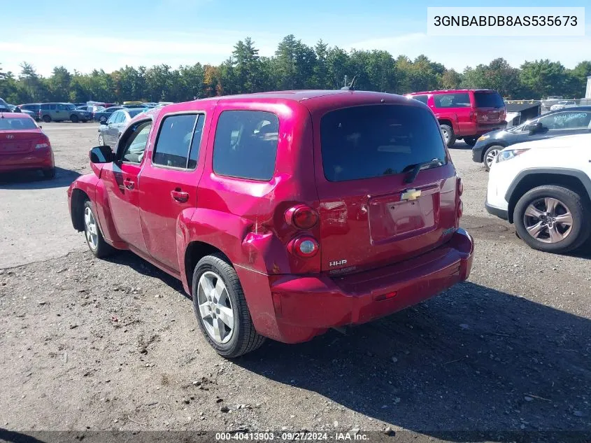 2010 Chevrolet Hhr Lt VIN: 3GNBABDB8AS535673 Lot: 40413903