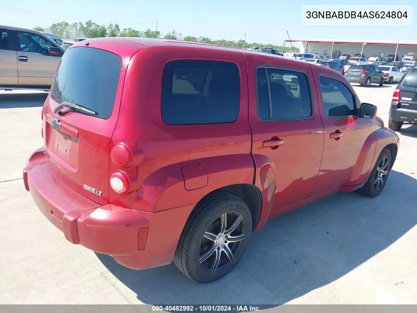 2010 Chevrolet Hhr Lt VIN: 3GNBABDB4AS624804 Lot: 40482992